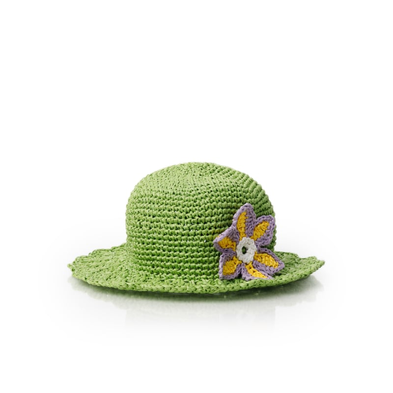 Thumbnail of Palermo Raffia Lime Green Hat image