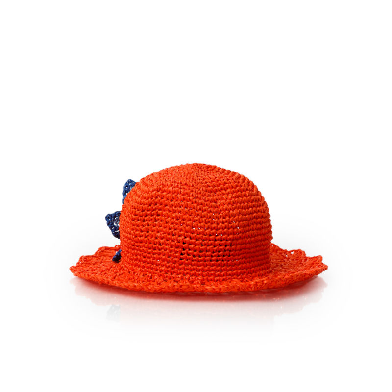 Thumbnail of Palermo Raffia Orange Hat image