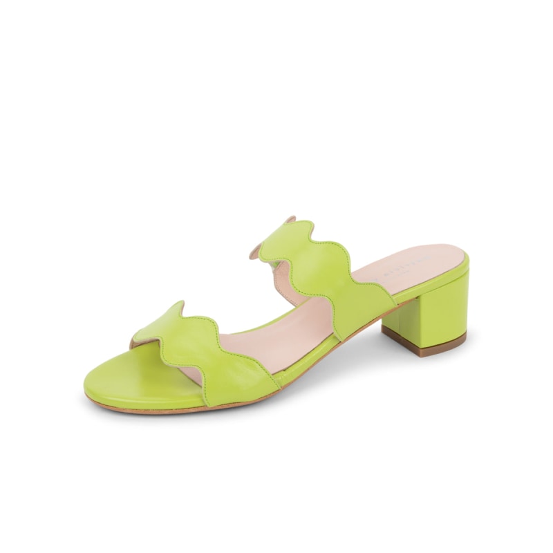 Inc scalloped block shop heel
