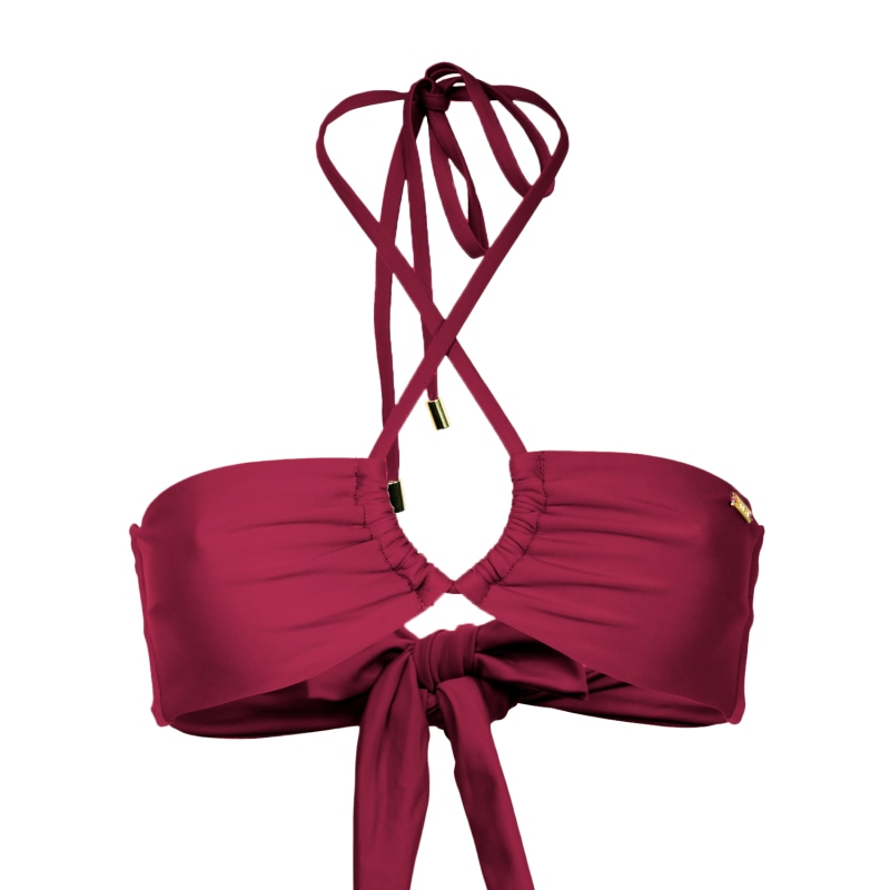 Thumbnail of Palma Bandeau Bikini Top - Red image