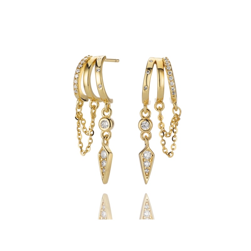 Thumbnail of Palma Charm Earring - Gold image