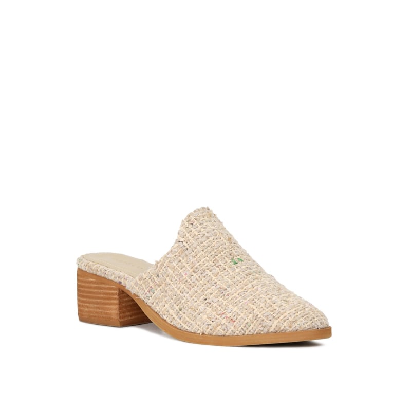 Stacked heel mules on sale