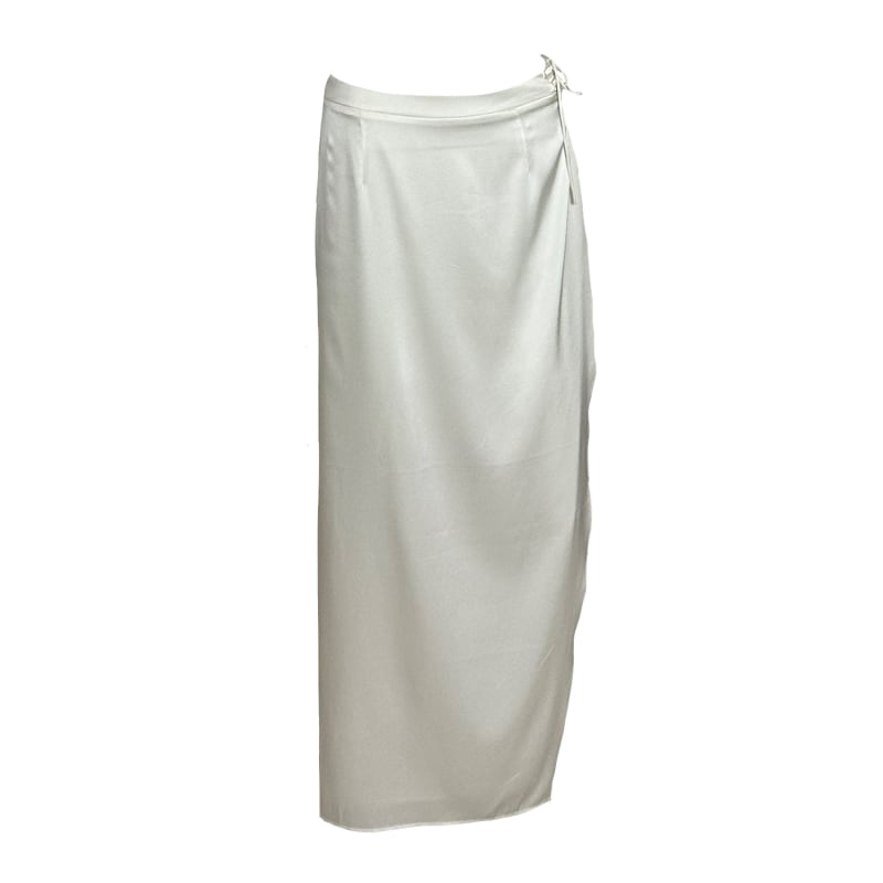 Thumbnail of Paloma White Silk Maxi Skirt image