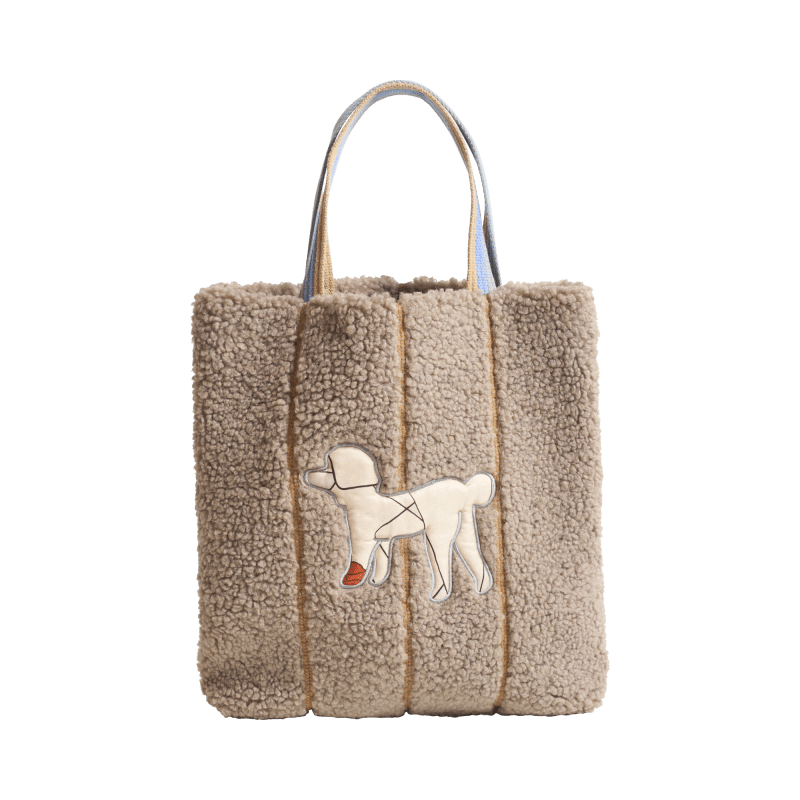 Shearling tote bag best sale
