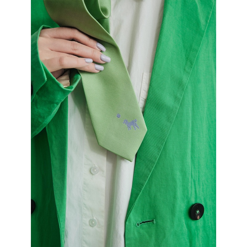 Thumbnail of Pan Pan Silk Tie - Green image