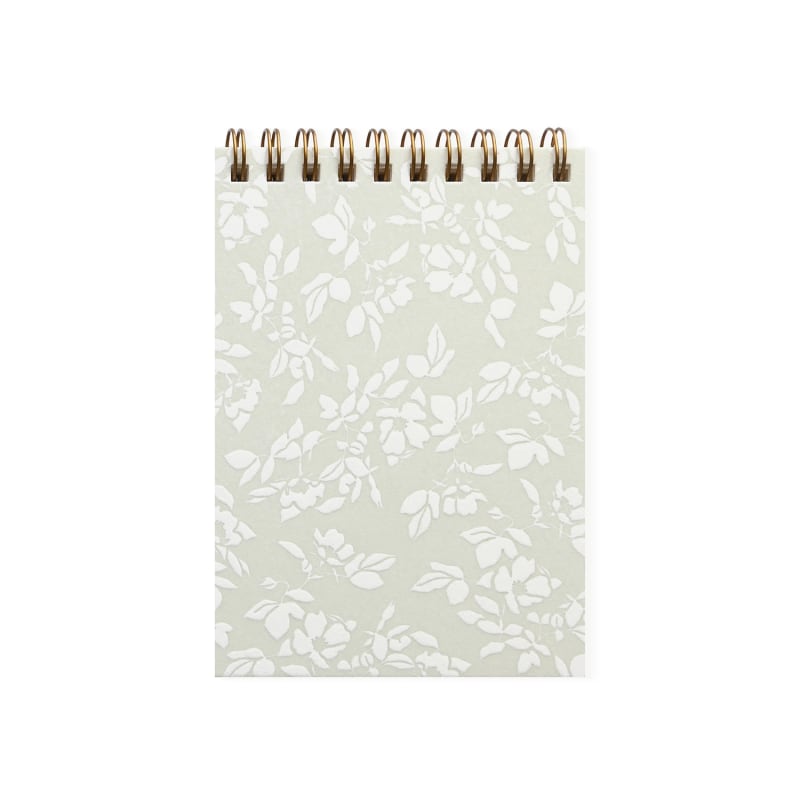 Thumbnail of Papel Floral Letterpress Mini Notebook Sage Green image