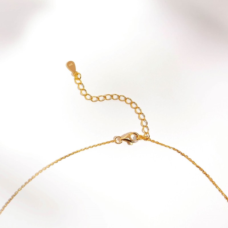 Thumbnail of Pavé Infinity Gold Pendant Necklace image