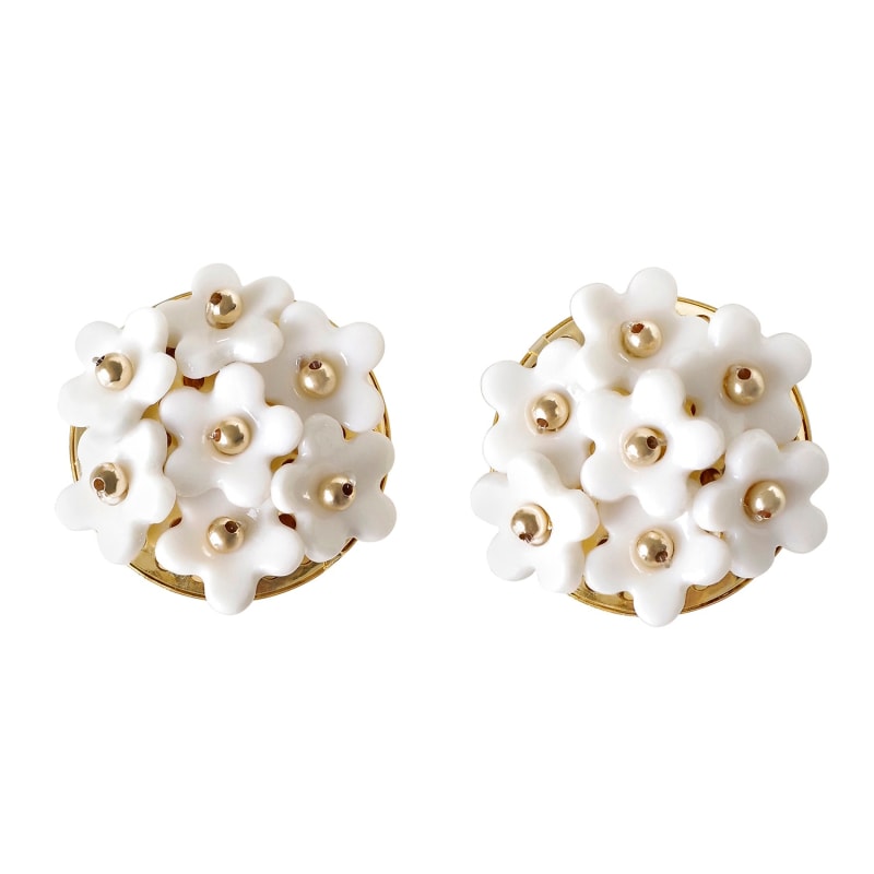 Thumbnail of Mini Daisy Cluster Clip Earrings image