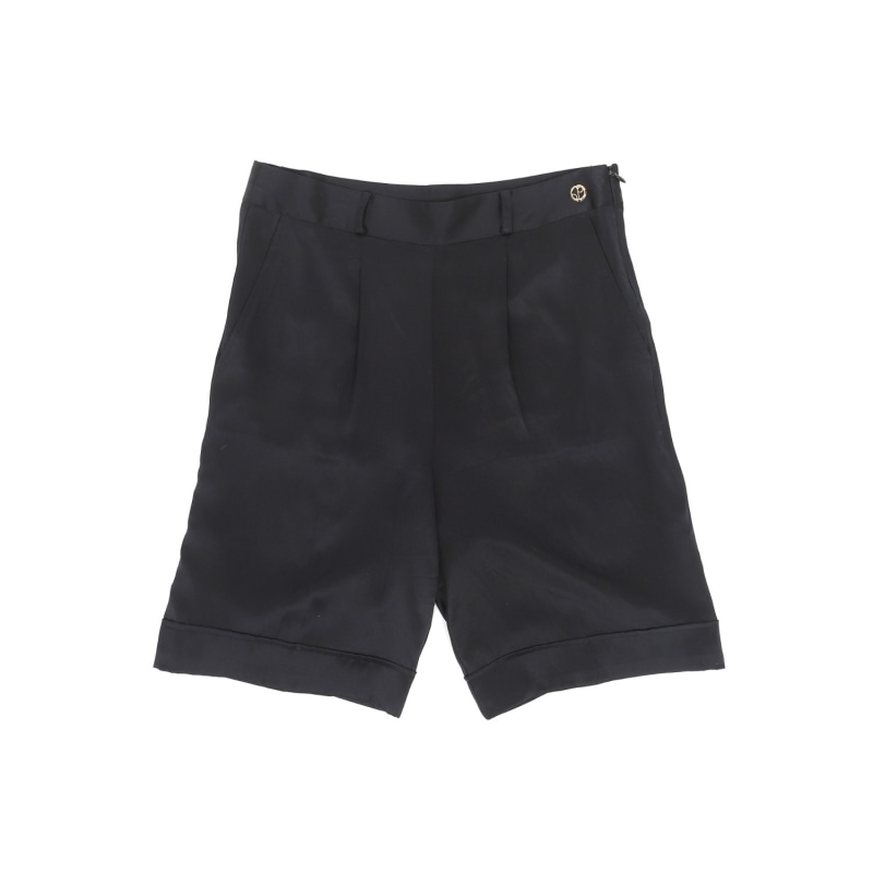 Thumbnail of Manila Silk Tailored Shorts In Black image