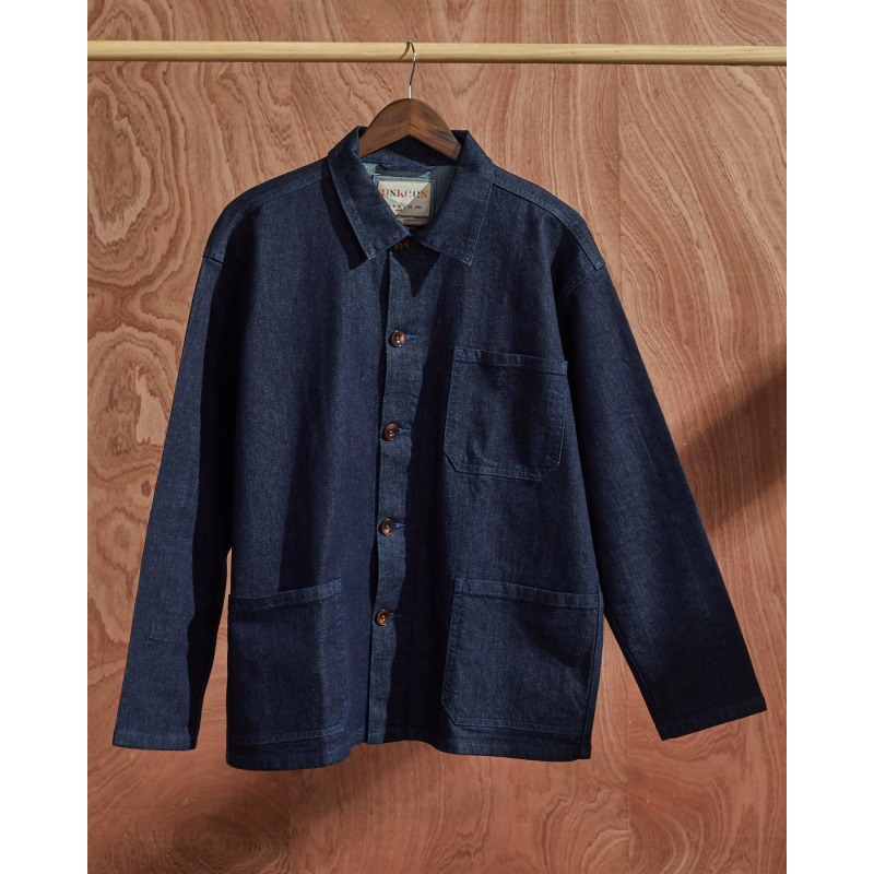 Thumbnail of The 3001 Buttoned Overshirt - Indigo with Stretch image