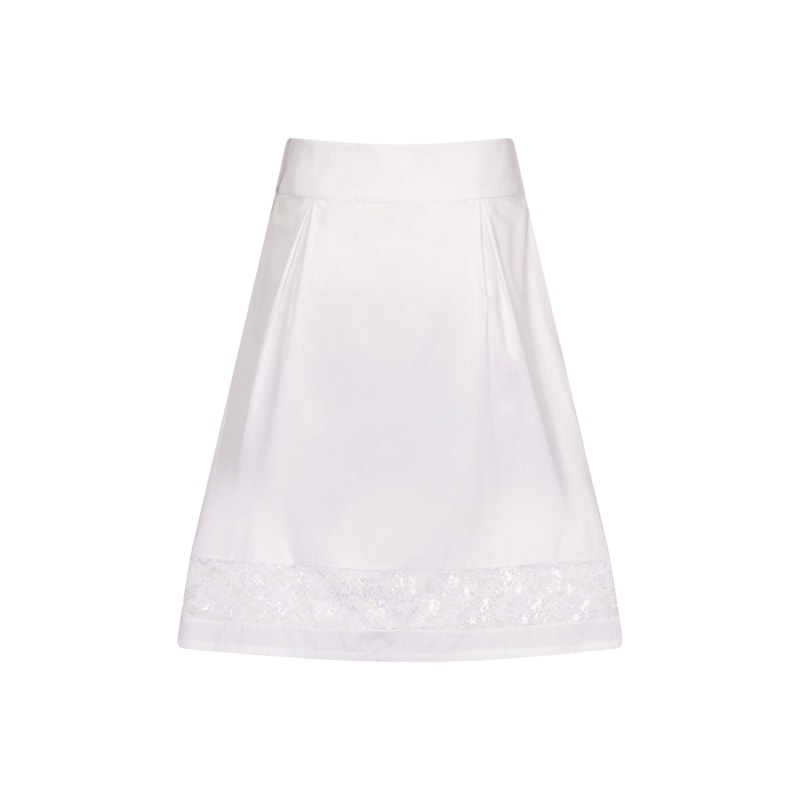 Thumbnail of White Cotton Skirt image