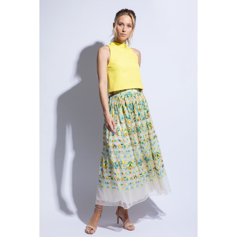 Thumbnail of Jasmine Embroidered Skirt image