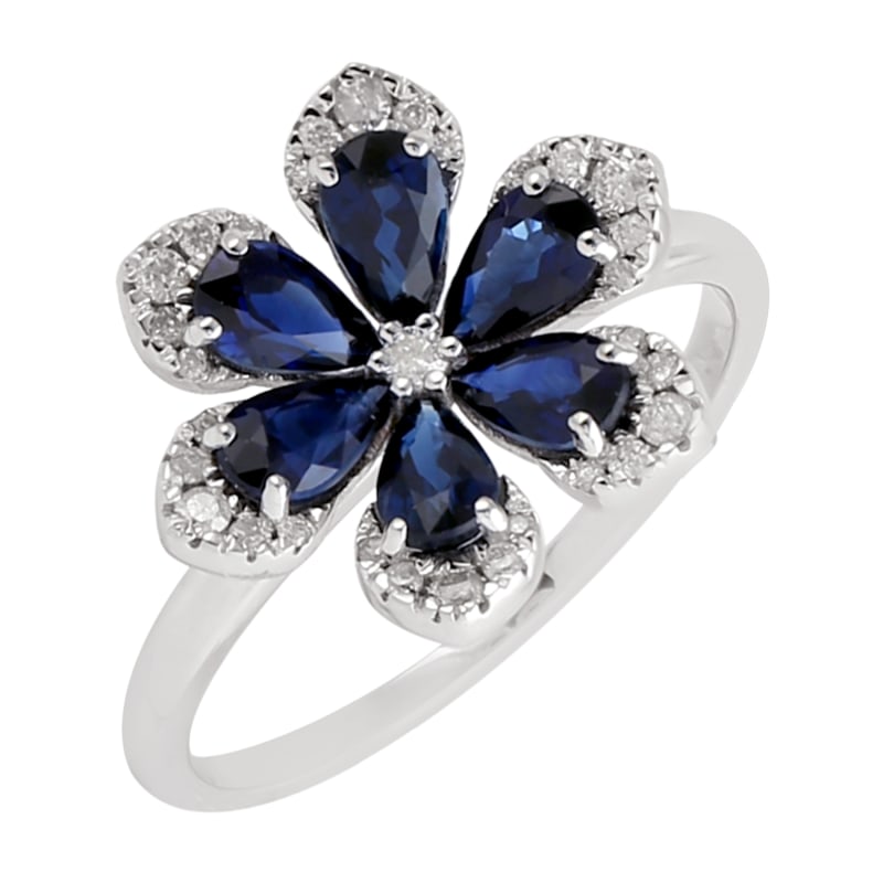 White gold daisy ring 2025