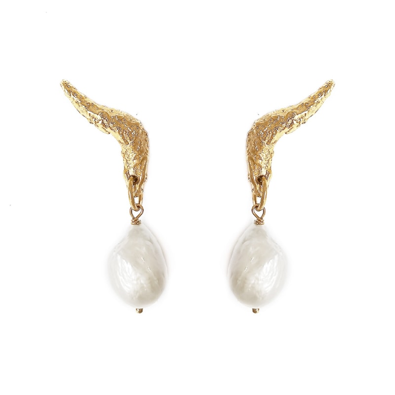Thumbnail of Pearl Cascade Earrings Gold image