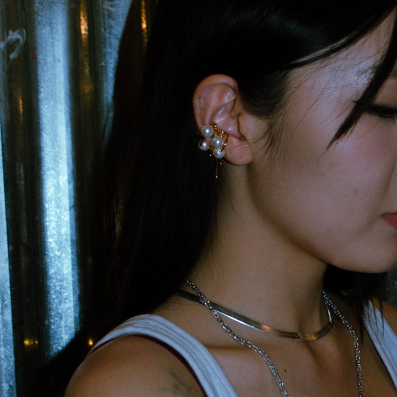 Thumbnail of Pearl Drop Ear Cuff image