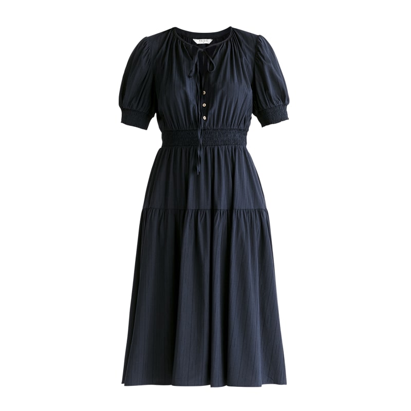 Thumbnail of Peekaboo Back Dress In Navy image