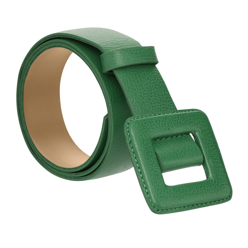 Square Buckle Belt - Green