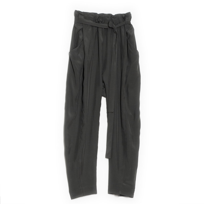 Pegged Pants With Elastic Waistband - Green | gaffer&fluf Pegged Pants With Elastic Waistband - Green | gaffer&fluf