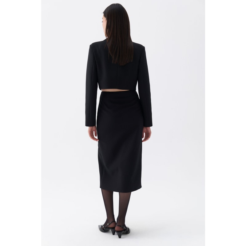 Pencil Skirt With Zipper Design | NOCTURNE | Wolf & Badger