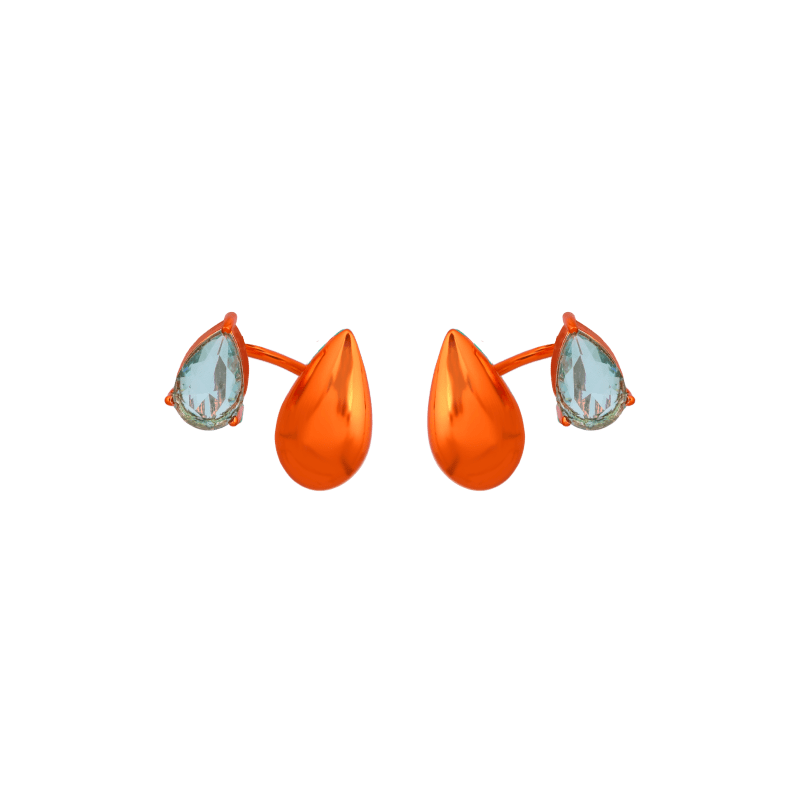 Thumbnail of Orange Kusanagi Drop Earrings image