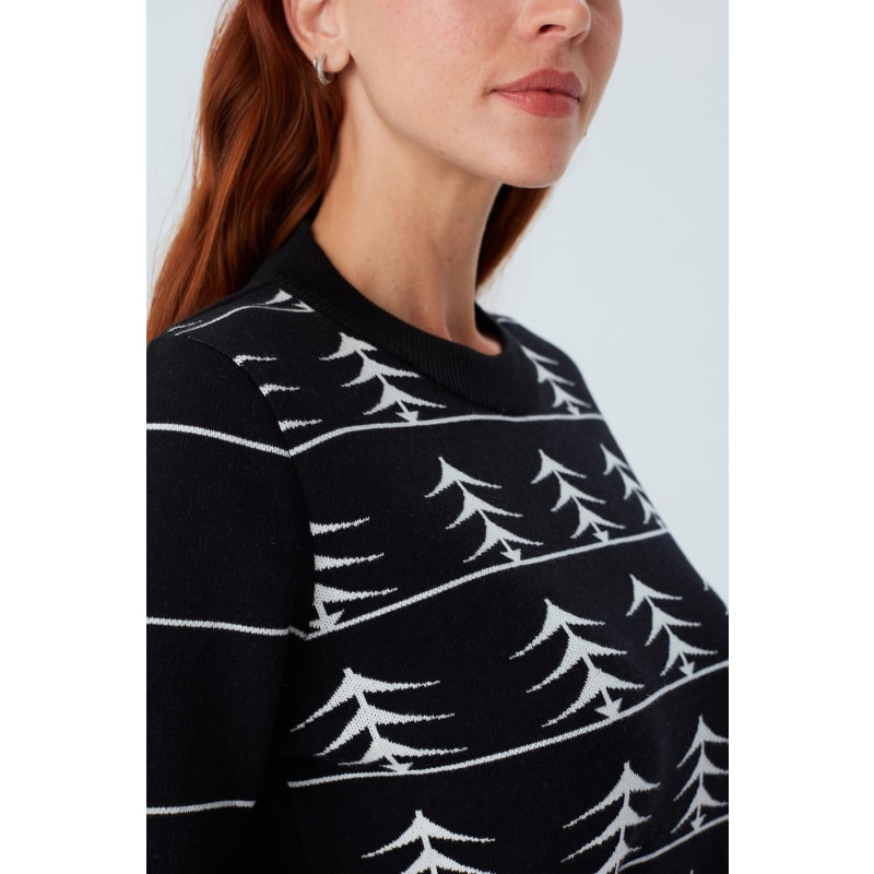 Thumbnail of Gemini Pine Patterned Pullover In Black/Ecru image