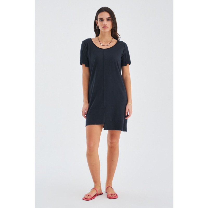 Thumbnail of Fine Knitted Mini Summer Dress In Anthracite image