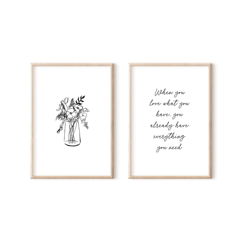 Thumbnail of Perfect Bouquet And Love - Print Pair image