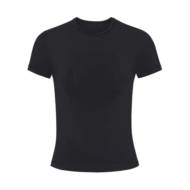 Thumbnail of Perfect Tee With Raw-Edges In Black image