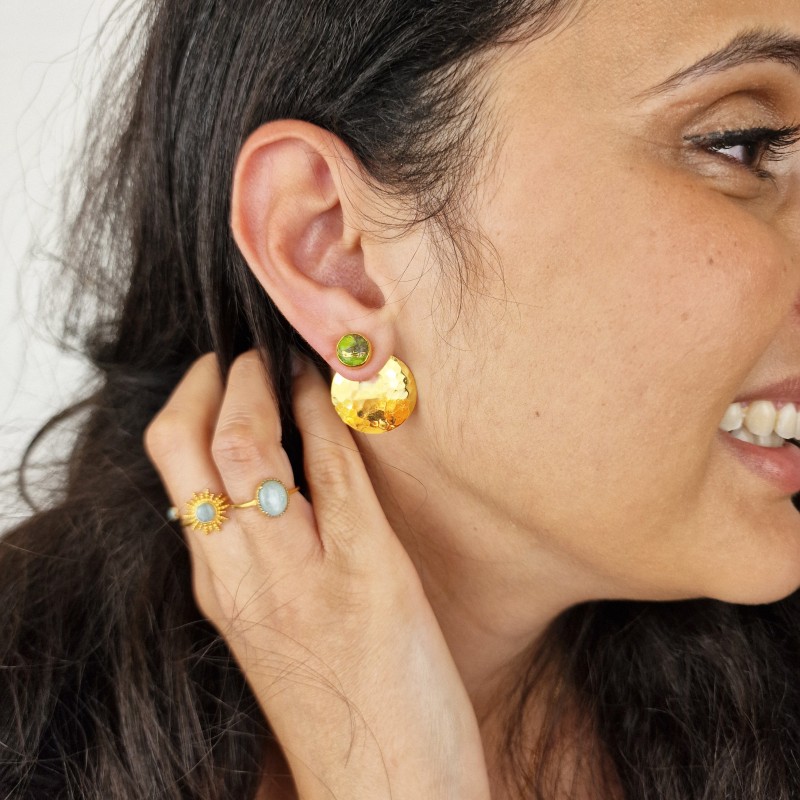 August birthstone stud earrings hotsell