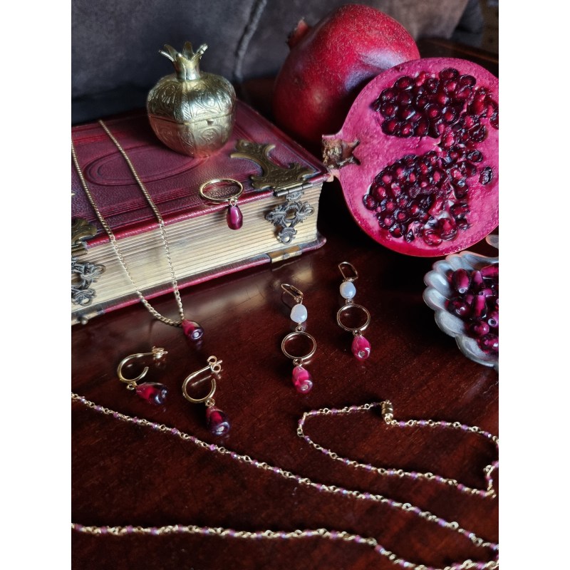 Thumbnail of Persephone Pomegranate Necklace image