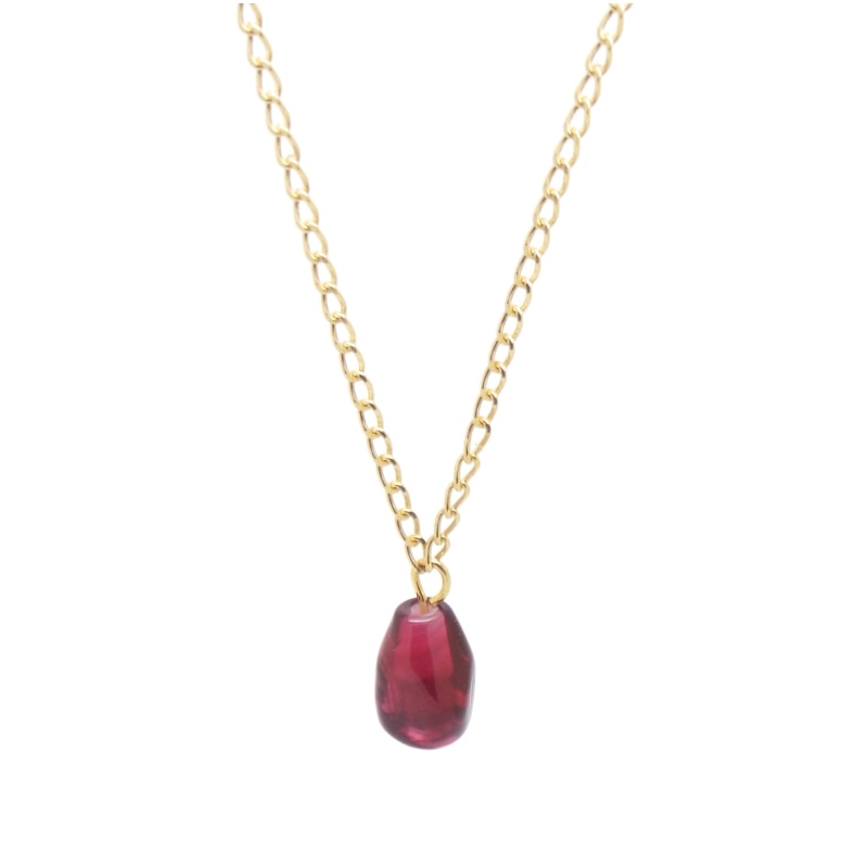 Pomegranate Seed Necklace | Garnet Seed Jewelry | Salty Girl