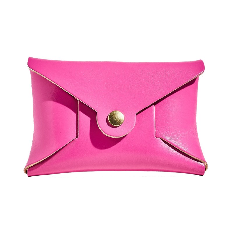 Hot pink leather purse sale
