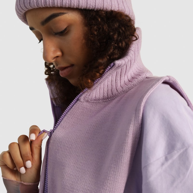 Thumbnail of Ami Merino Full-Zip Bib Purple image