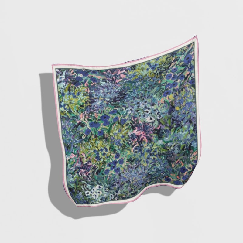 Thumbnail of Petal Brush Square Silk Scarf image