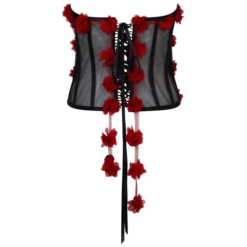 Thumbnail of New Fifi Dark Cherry Valentines Petal Corset image