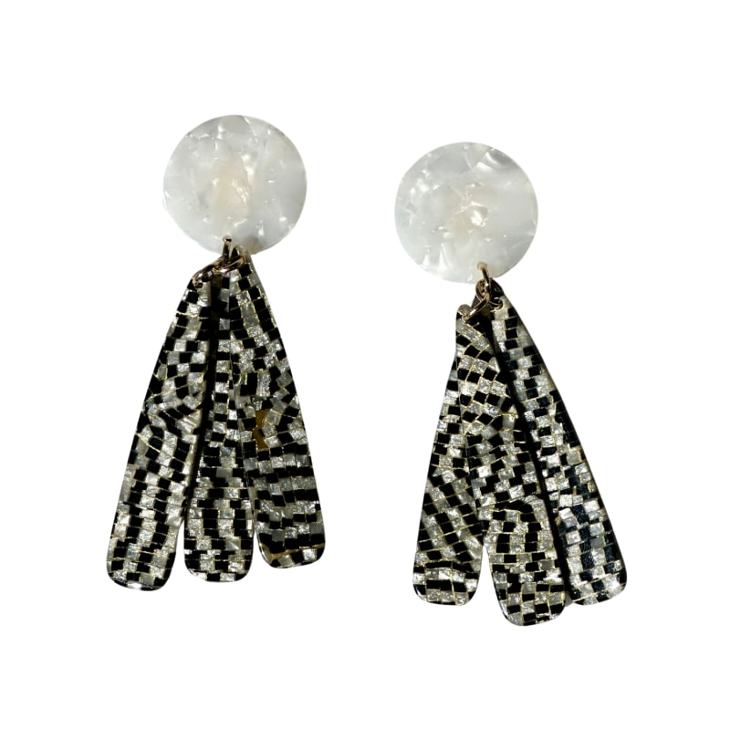 Thumbnail of Petal Drop Earrings In All Checked Out image