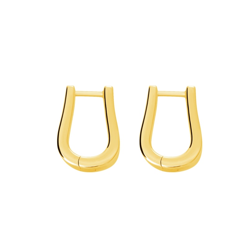 Thumbnail of Petal Hoops Small In Gold Vermeil image