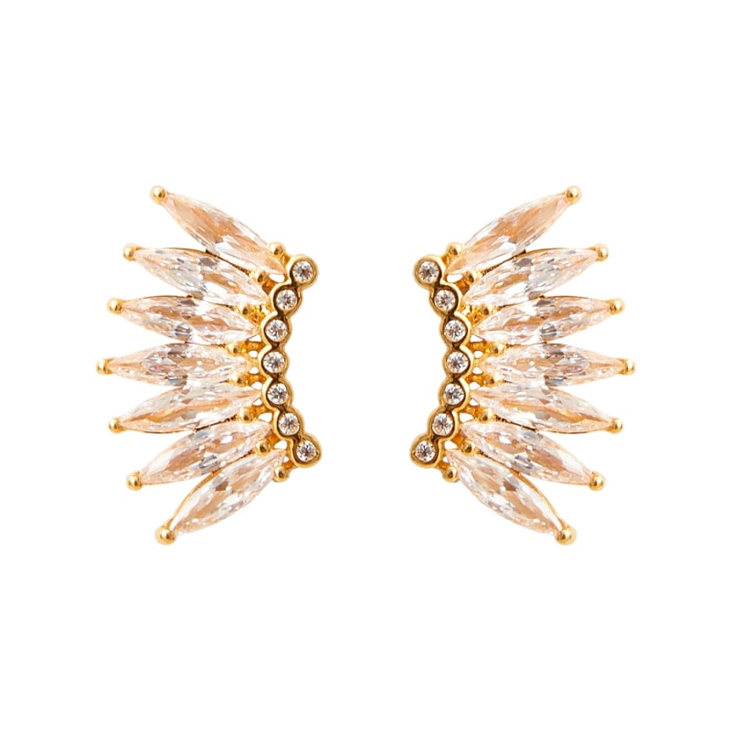 Mignonne Gavigan Madeline Crystal Hoop Earrings