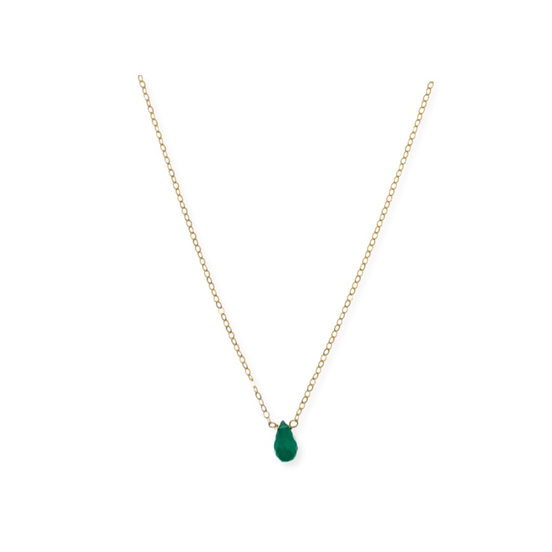 Green onyx necklace top