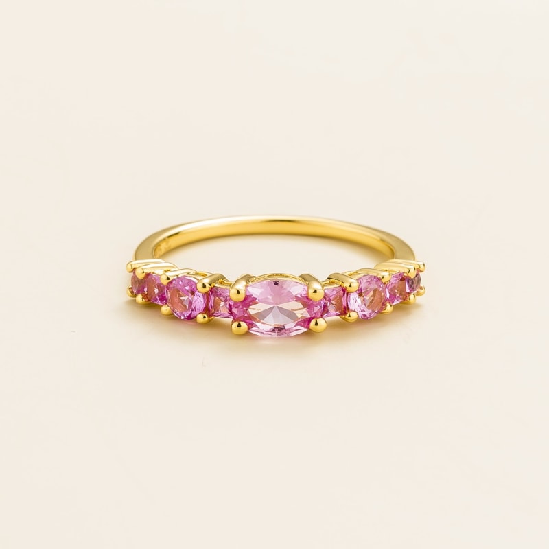Thumbnail of Petra Ring In Pink Sapphire Set In Gold image