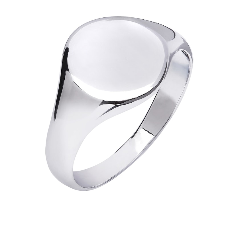 Thumbnail of Initial Signet Ring For Men Or Women Size T image