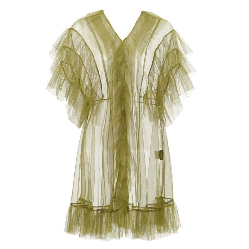 Tulle Babydoll Olive Green | By Moumi | Wolf & Badger