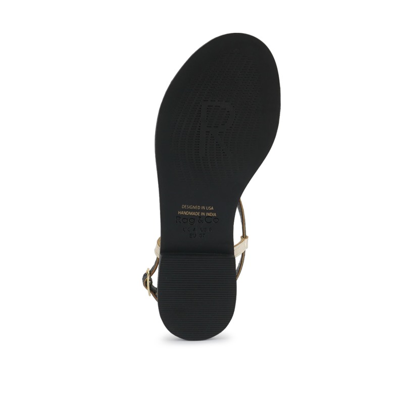 Thumbnail of Pheobe Strappy Black Flat Sandals image