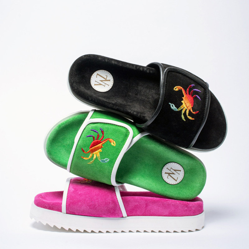 Thumbnail of Phin Suede Slides -Black image