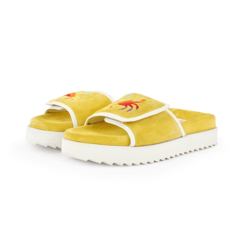 Thumbnail of Phin Suede Slides -Yellow image