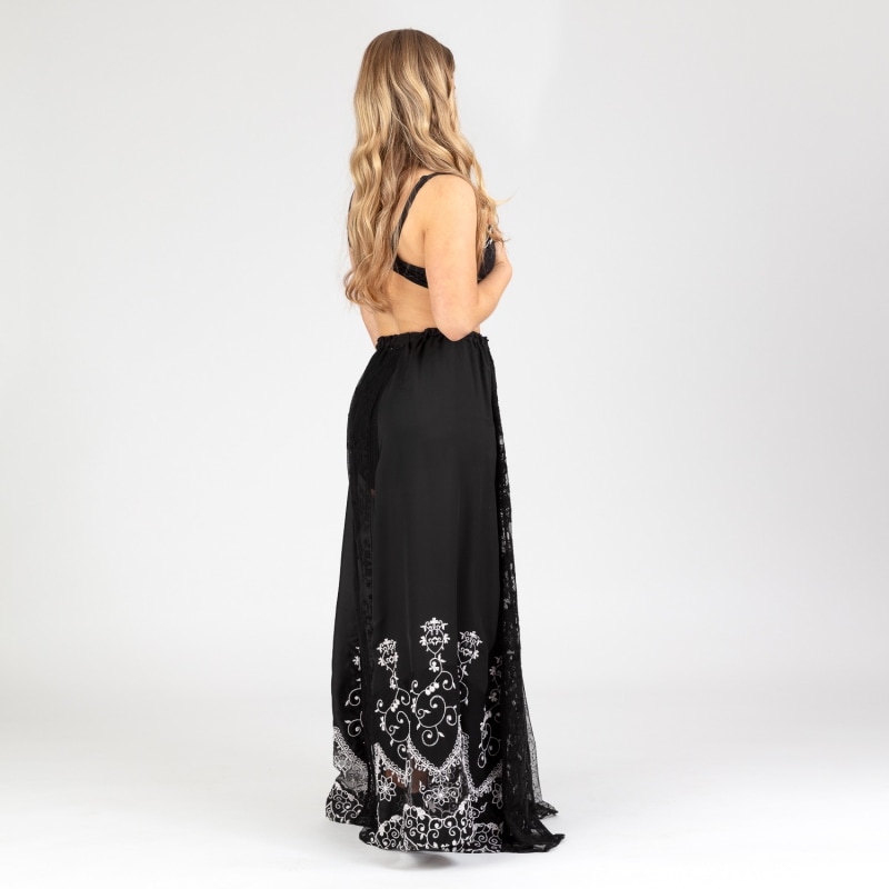Heritage Satin Skirt – Timeless Elegance with Handcrafted Embroidery