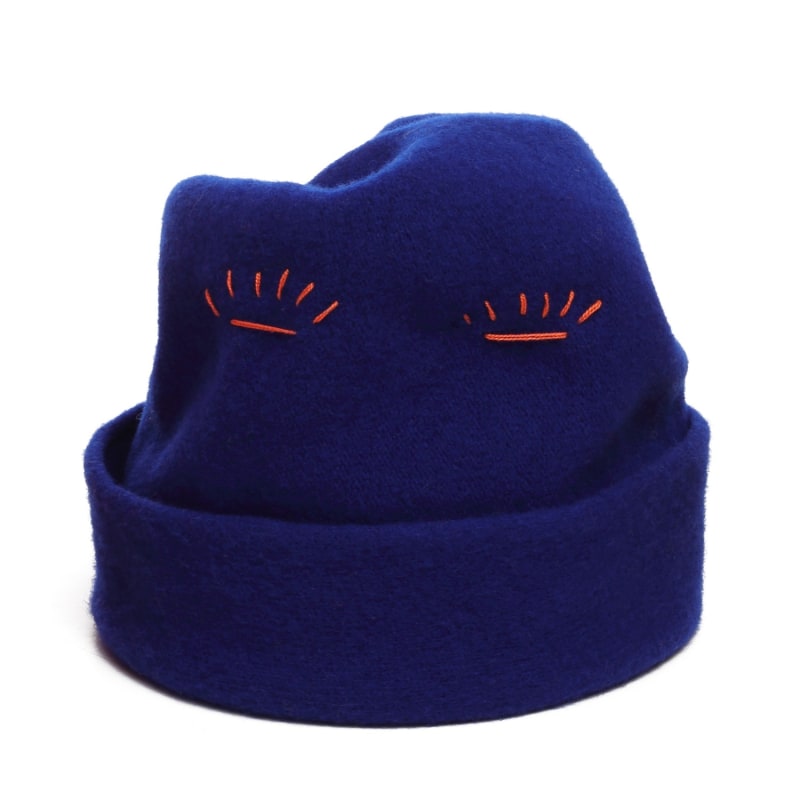 Thumbnail of Blue Slouchy Beanie Hat image