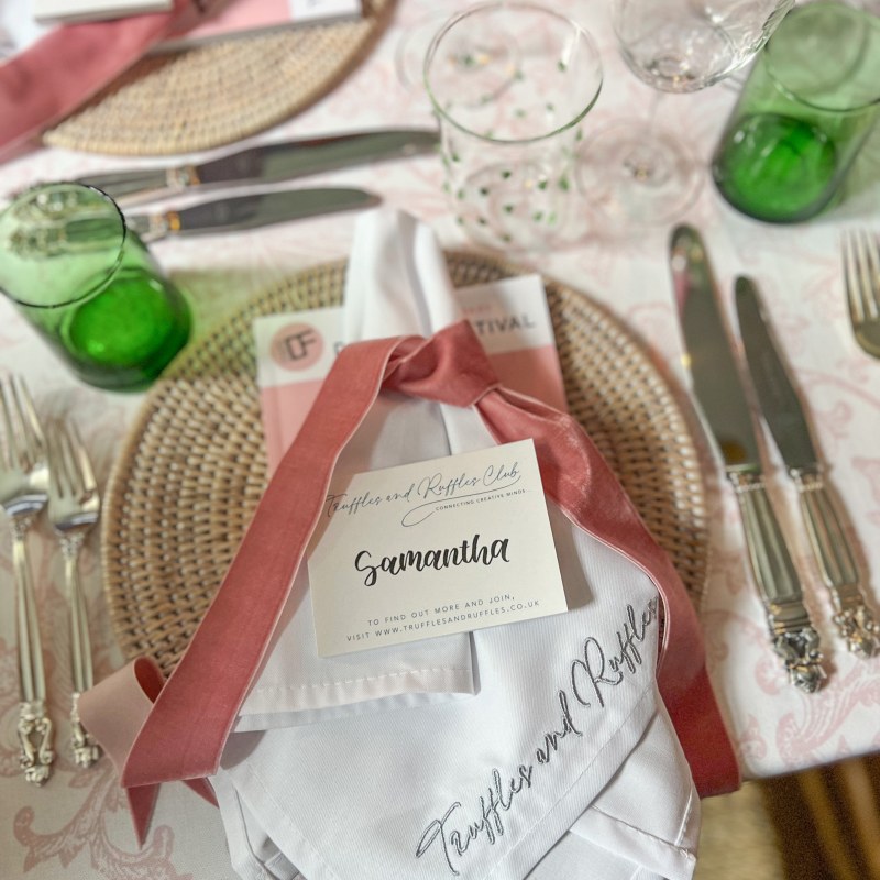 Thumbnail of Pink Frills Tablecloth image