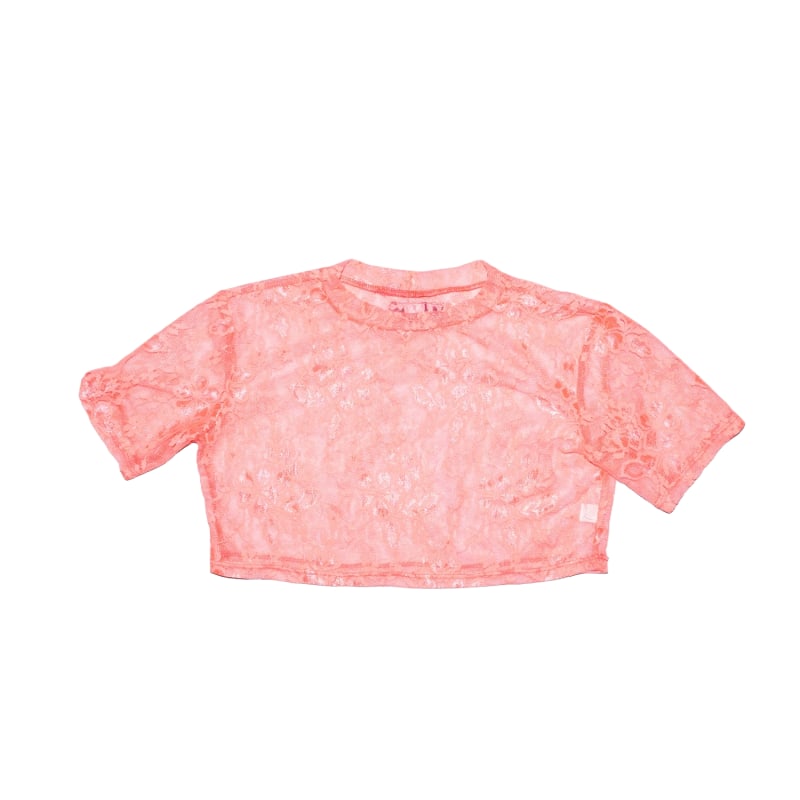 Thumbnail of Pink Lace Baby Tee image