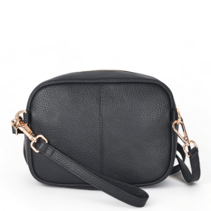 Blue Leopard Print Convertible Leather Cross Body Camera Bag